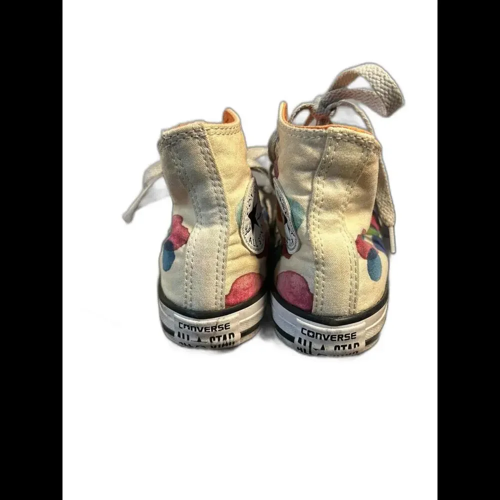 Converse All Star High Tops Watercolor Polka Dot‎ Kids size Y12